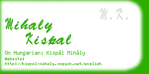 mihaly kispal business card
